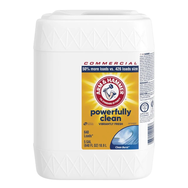 Alt view image 3 of 7 - Arm & Hammer Liquid Laundry Detergent Professional, Clean Burst, 5 Gallon 640 Loads