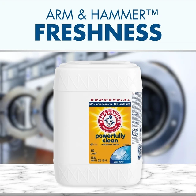 Alt view image 5 of 7 - Arm & Hammer Liquid Laundry Detergent Professional, Clean Burst, 5 Gallon 640 Loads