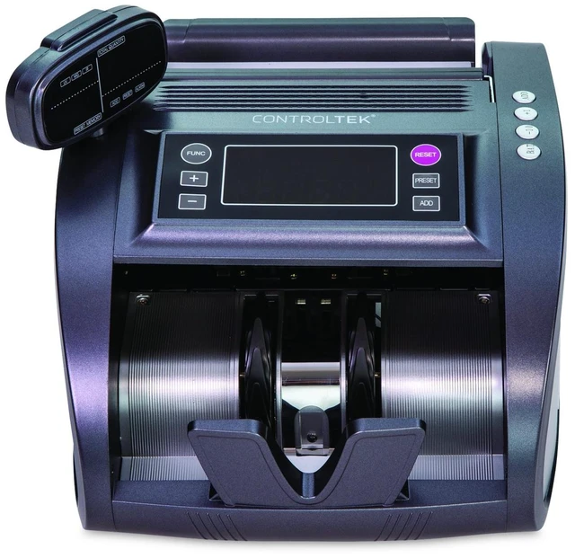 Main image of 4820 Bill Counter with Counterfeit Detection 1200 bills/min 11.41" x 9.45" x 8.66" Charcoal Gray 500137