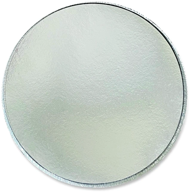 Main image of Round Aluminum To-Go Containers with Lid 48 oz 9" Diameter x 1.66" h Silver 200/Carton BWKROUND9COMBO