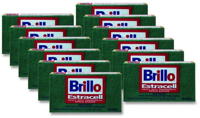 Alt view image 2 of 2 - Armaly Brands 21006 6.125" X 3.5" X .8" Large Estracell Heavy-Duty Scrub Sponge