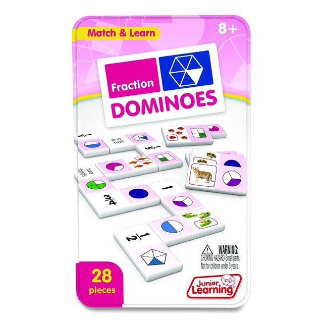 Alt view image 4 of 4 - JUNIOR LEARNING FRACTIONS DOMINOES