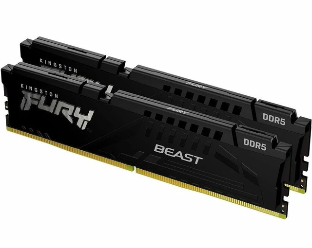 Alt view image 15 of 20 - Kingston Fury Beast 64Gb (2X32Gb) 6000Mt/S Ddr5 Cl30 Desktop Memory | Amd Expo | Plug N Play | Kit Of 2 | Kf560C30Bbek2-64