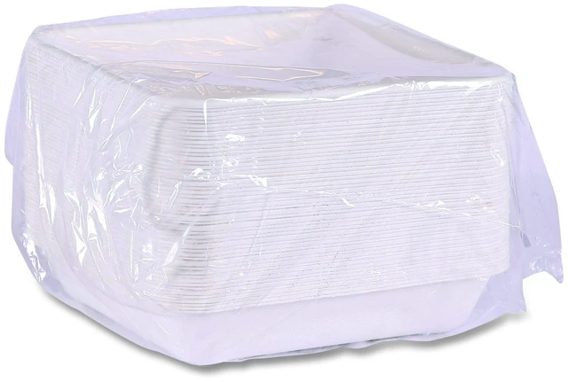 Main image of Vanguard Worldview Renewable and Compostable Sugarcane Take-Out Containers 47 oz 9 x 9 x 1.5 White 200/Carton EPSCS9TNFA