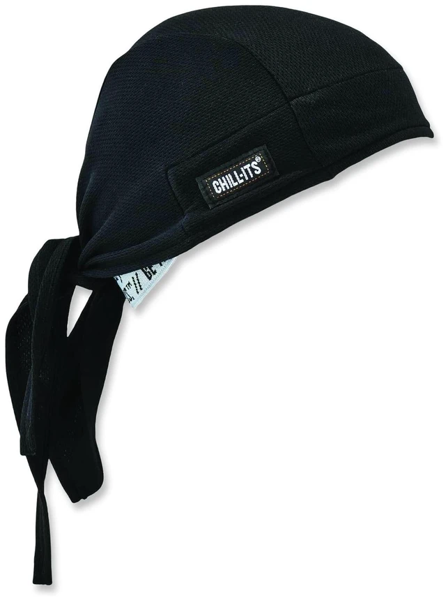 Alt view image 9 of 9 - ERGODYNE 6615 Black High-Performance Dew Rag,PK6