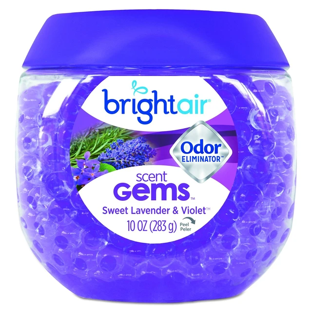 Alt view image 2 of 12 - BRIGHT Air Scent Gems Odor Eliminator Sweet Lavender & Violet 10 oz 900426EA
