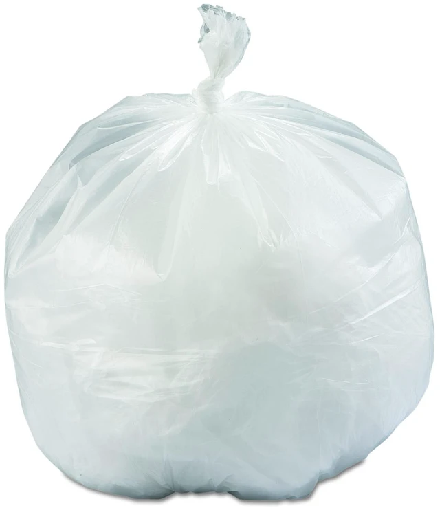 Main image of High-Density Commercial Can Liners 33 gal 11.94 mic 33" x 39" Natural Interleaved Roll 25 Bags/Roll 6 Rolls/Carton LG334013NC