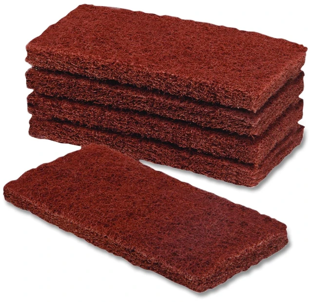 Main image of 7910015124968 SKILCRAFT Baseboard Scrubber Kit Stripping Replacement Pad 1 x 4.75 Brown 5/Box