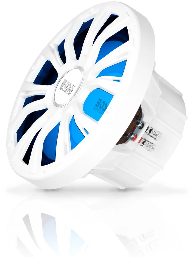 Main image of Boss Audio 10" MRG10W Subwoofer w/RGB Lighting - White - 800W