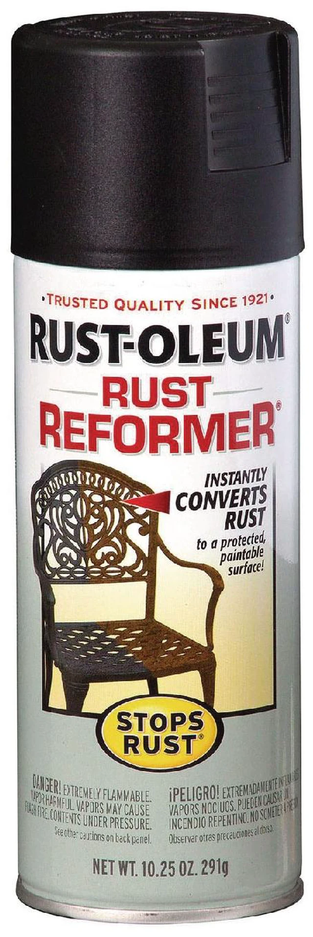 Main image of Stops Rust Rust Reformer Spray Black 10.25 oz Aerosol Can 215215