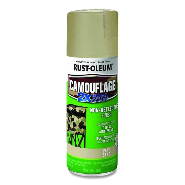 Main image of Camouflage Spray Paint Flat Sand 12 oz Aerosol Can 6/Carton 339004