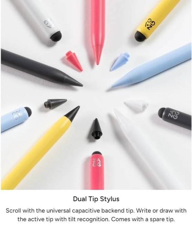 Alt view image 3 of 7 - ZAGG Pro Stylus 2 Wireless Charging Stylus Grey