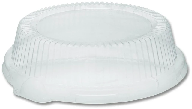 Main image of ClearView Dome-Style Lid with Tabs 8.9" Diameter x 0.8" h Clear Plastic 126/Carton YCI800090000