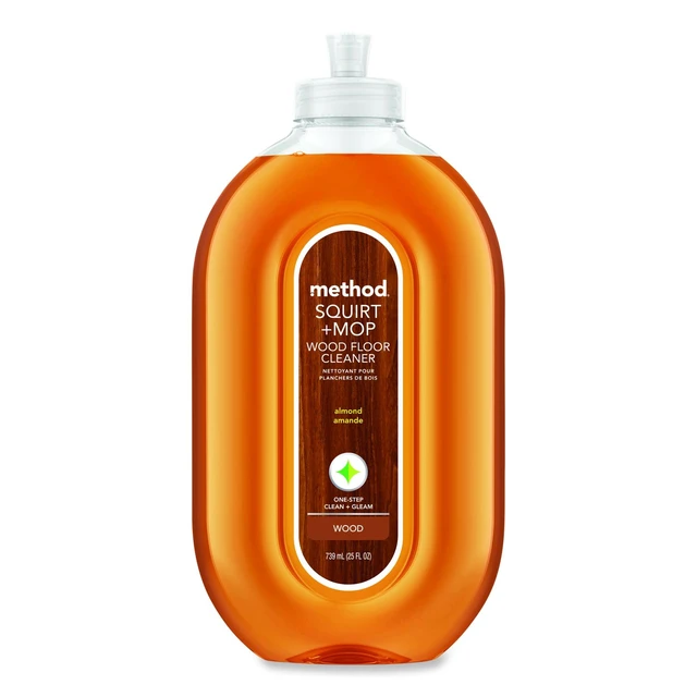 Alt view image 12 of 12 - Method Squirt + Mop Wood Floor Cleaner Almond Scent 25 oz Squirt Bottle 00562