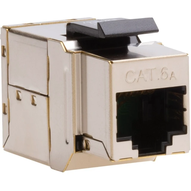 Alt view image 7 of 11 - Platinum Tools Cat 6a Shielded Keystone Coupler #771-1