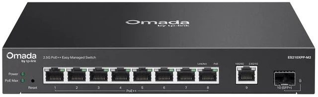 Main image of OMADA 8-PORT 2.5G + 2-PORT 10G EASY MANAGED SWITCH WITH 8-PORT POE++ PORT: 8 2.5
