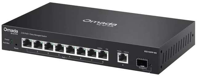 Alt view image 3 of 5 - OMADA 8-PORT 2.5G + 2-PORT 10G EASY MANAGED SWITCH WITH 8-PORT POE++ PORT: 8 2.5