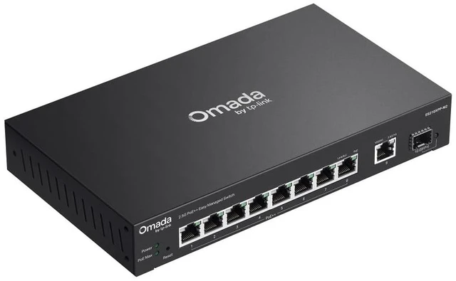 Alt view image 4 of 5 - OMADA 8-PORT 2.5G + 2-PORT 10G EASY MANAGED SWITCH WITH 8-PORT POE++ PORT: 8 2.5