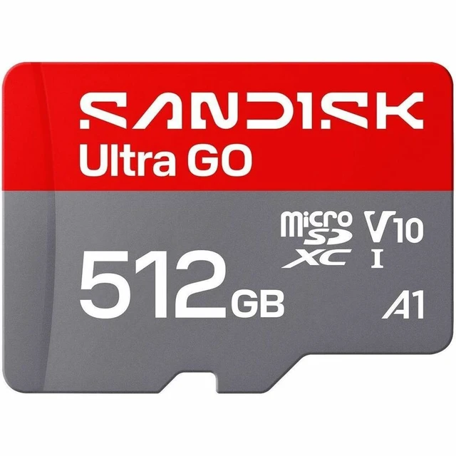 Alt view image 4 of 7 - SanDisk Ultra GO microSD 512GB microSDXC Memory Card, Up to 190MB/s UHS-I A1 C10 V10 for Android SDSQUGN-512G-GN6MN