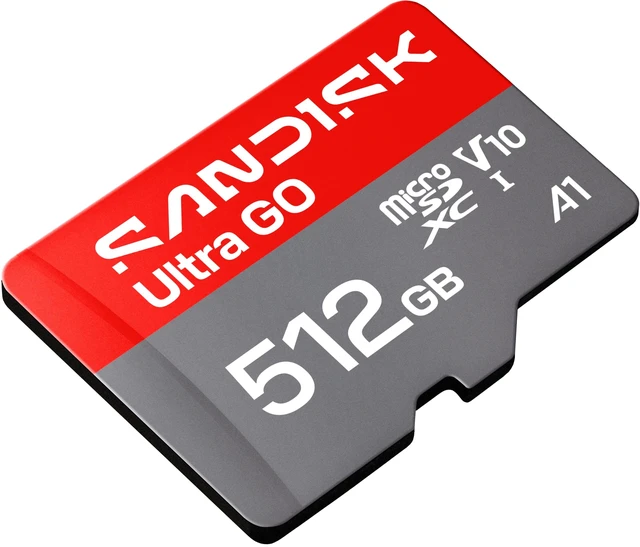 Alt view image 5 of 7 - SanDisk Ultra GO microSD 512GB microSDXC Memory Card, Up to 190MB/s UHS-I A1 C10 V10 for Android SDSQUGN-512G-GN6MN