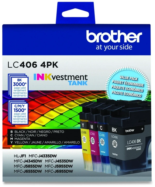 Main image of LC4064PKS Ink 3000/1500 Page-Yield Black/Cyan/Magenta/Yellow