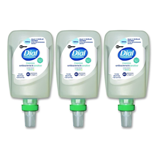 Main image of Antibacterial and Sensitive Foaming Hand Wash Refill for FIT X2 Manual Dispensers Fragrance-Free 1.2 L 3/Carton 1700032124