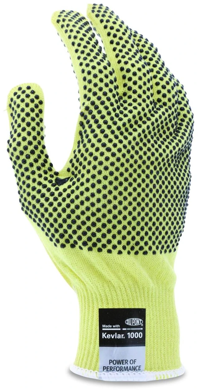 Main image of CutPro Kevlar Gloves Reversible 10" Long Large Yellow/Black Pair 9396L