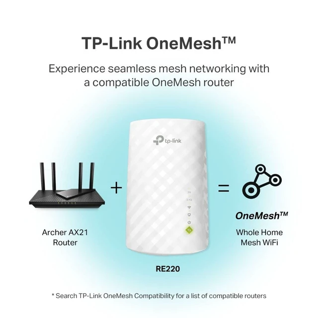 Alt view image 6 of 7 - TP-Link AC750 RE220 IEEE 802.11ac 750 Mbit/s Wireless Range Extender