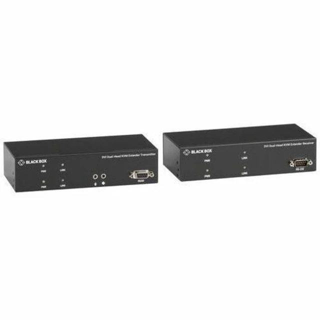 Main image of Black Box KVX Series KVM Extender Kit over CATx DVI-D USB 2.0 Serial Audio Local Video KVXLCF200R2