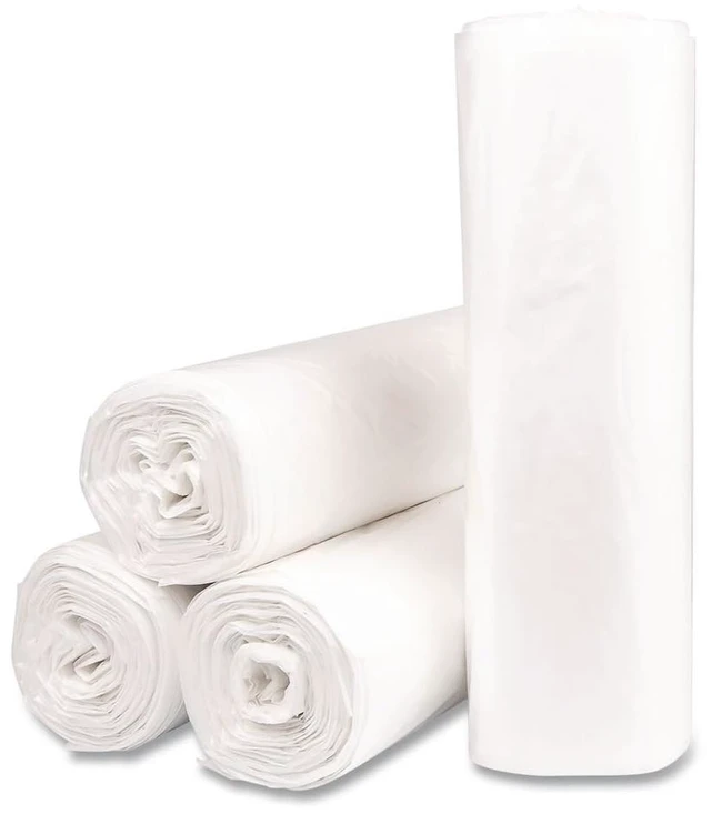 Alt view image 2 of 5 - Institutional Low-Density Can Liners 45 gal 1.15 mil 40" x 46" Natural Interleaved Roll 20 Bags/Roll 5 Rolls/Carton SLW4046SPNS