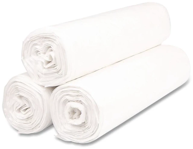 Alt view image 4 of 5 - Institutional Low-Density Can Liners 45 gal 1.15 mil 40" x 46" Natural Interleaved Roll 20 Bags/Roll 5 Rolls/Carton SLW4046SPNS