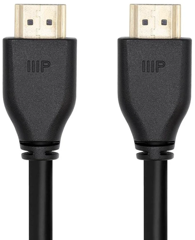 Alt view image 8 of 10 - Monoprice 8K HDMI 2.1 Cable - 10 Feet - Black | Ultra High Speed, 48Gbps, Compatible with Sony PS5 / Microsoft / Xbox Series X & Series S and More