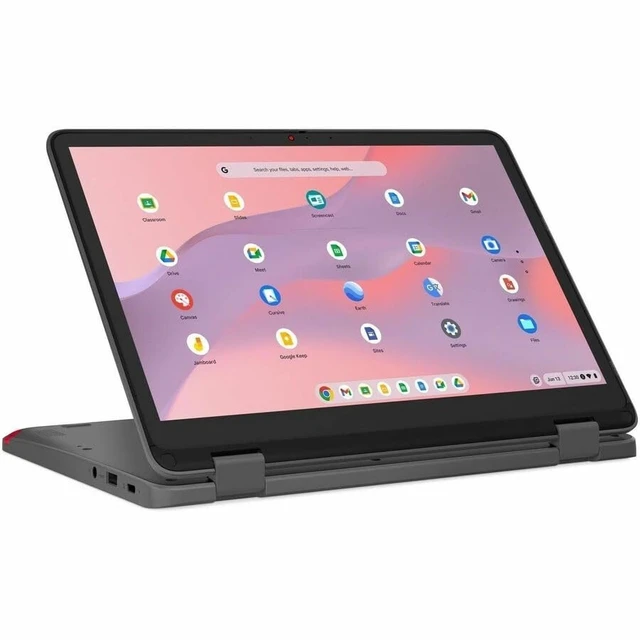 Alt view image 12 of 13 - Lenovo 500e Yoga Chromebook Gen 4 82W40038US 12.2" Touchscreen Convertible 2 in 1 Chromebook - WUXGA - 60 Hz - Intel N-Series N100 - 4 GB - 32 GB Flash Memory - English Keyboard - Graphite Gray -