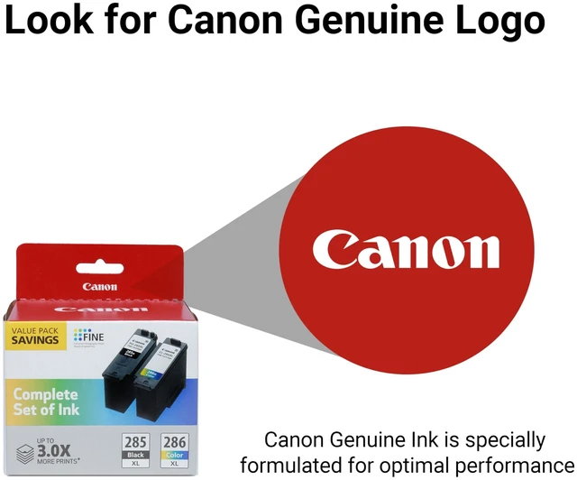 Alt view image 11 of 15 - Canon PG-285 XL / CL-286 XL Genuine Ink Value Pack (2 Cartridges), Compatible with TR7820, TS7720/7722