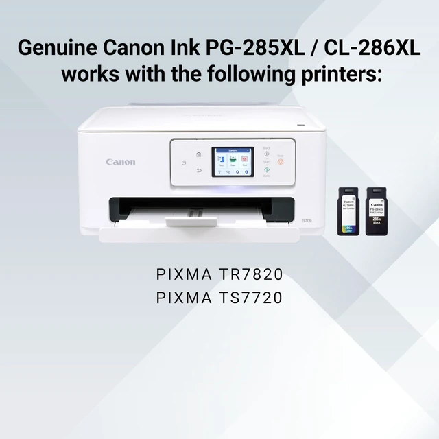 Alt view image 15 of 15 - Canon PG-285 XL / CL-286 XL Genuine Ink Value Pack (2 Cartridges), Compatible with TR7820, TS7720/7722