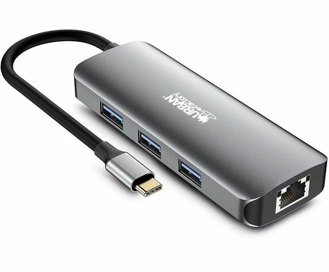 Alt view image 6 of 11 - Urban Factory HUBEE Docking Station - for Notebook/Tablet PC/Desktop PC/Smartphone - USB Type C - 4K UHD - 3840 x 2160 - 4 x USB Ports - 3 x USB 3.0 - 3 x USB Type-A Ports - USB Type-A - 1 x USB Type-