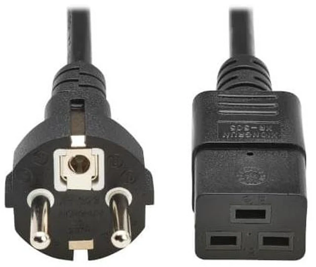 Main image of EU COMPUTER POWER CORD, SCHUKO TO C19 - 16A, 250V, H05VV-F, 2.5 M (8.2 FT.), BLA