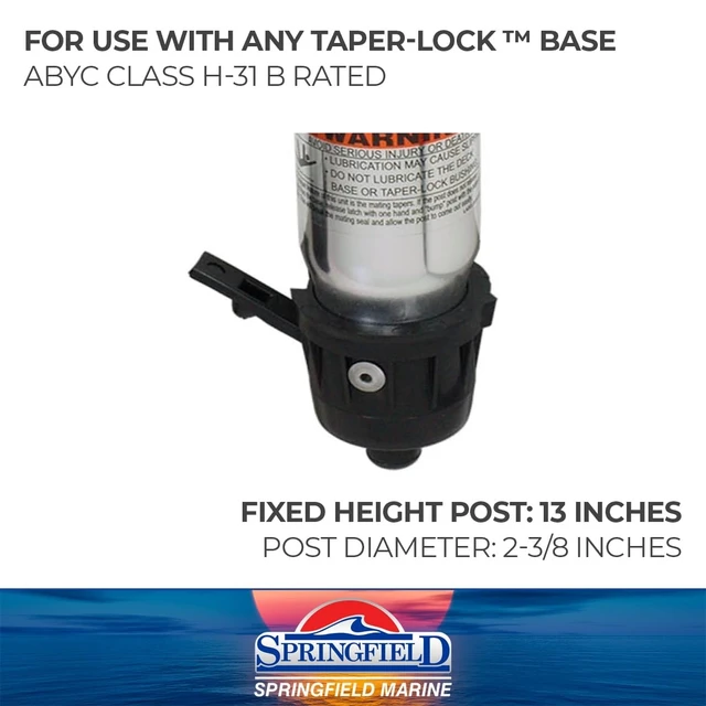 Alt view image 5 of 8 - Springfield Marine 1600406 Taper-Lock Hi-Lo Post - Fixed Height