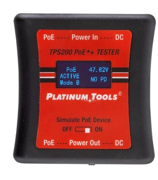 Alt view image 8 of 11 - Platinum Tools PoE++ Tester - PoE Testing - 2 x Network (RJ-45)