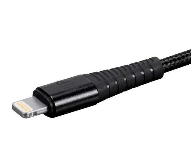 Alt view image 9 of 12 - Monoprice AtlasFlex Series Durable MFi Certified Lightning to USB Type-A Charge & Sync Nylon-Braid