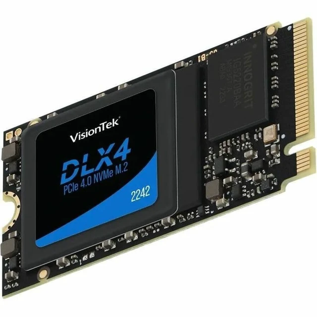 Alt view image 6 of 7 - VisionTek DLX4 512 GB Solid State Drive - M.2 2242 Internal - PCI Express NVMe (PCI Express NVMe 4.0 x4) - Desktop PC, Network Controller Device Supported - 250 TB TBW - 4725 MB/s Maximum Read Transfe