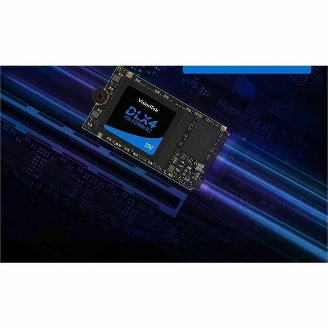 Alt view image 7 of 7 - VisionTek DLX4 512 GB Solid State Drive - M.2 2242 Internal - PCI Express NVMe (PCI Express NVMe 4.0 x4) - Desktop PC, Network Controller Device Supported - 250 TB TBW - 4725 MB/s Maximum Read Transfe