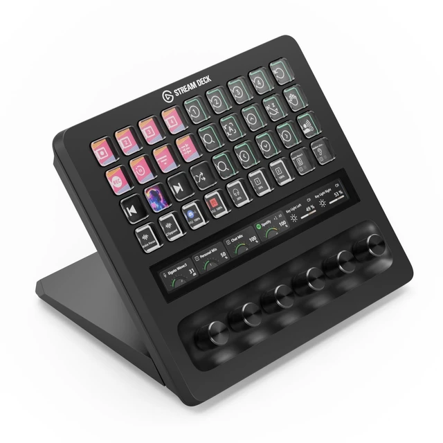 Main image of ELGATO STREAM DECK + XL - CUSTOMIZABLE CONTROL PLATFORM WITH MACRO KEYS, MULTIFU