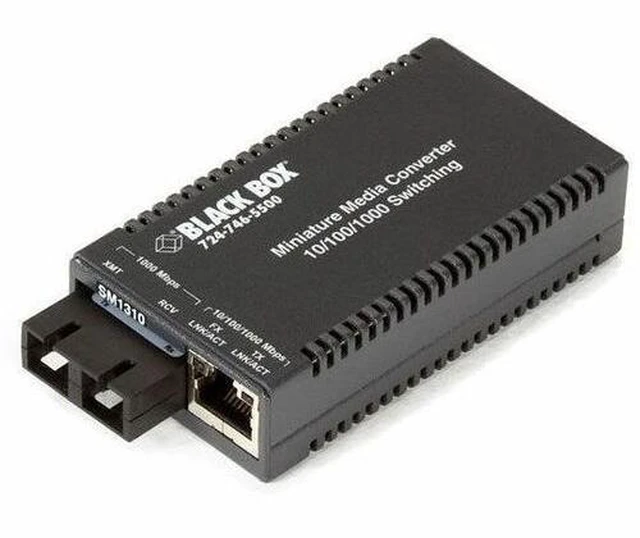 Main image of Black Box MultiPower Miniature Transceiver/Media Converter