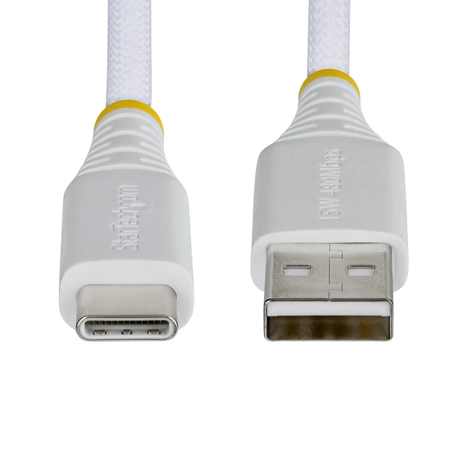 Alt view image 5 of 5 - 6IN USB-A TO USB-C CABLE BRAIDED USB 2.0 CHARGER CORD