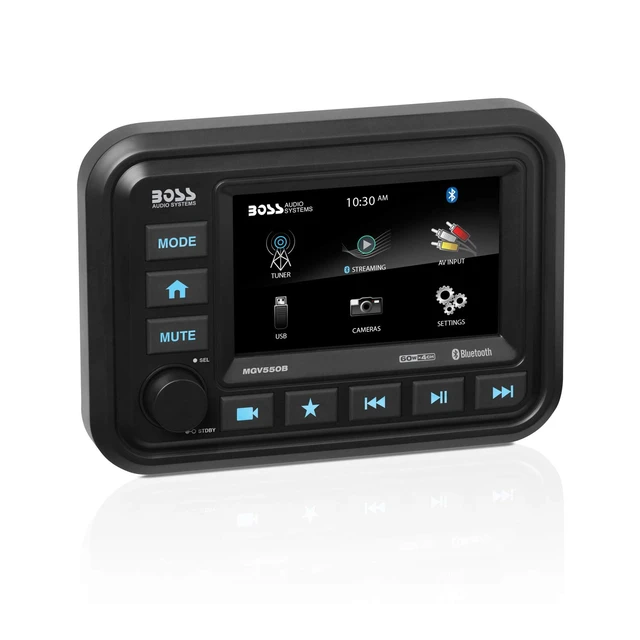 Alt view image 11 of 17 - BOSS AUDIO MARINE GAUGE RECEIVER - MGV550B