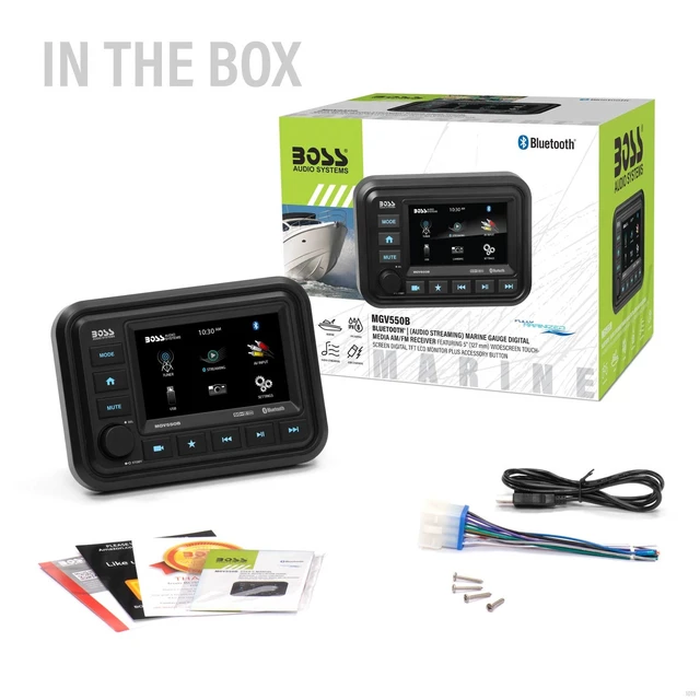Alt view image 17 of 17 - BOSS AUDIO MARINE GAUGE RECEIVER - MGV550B