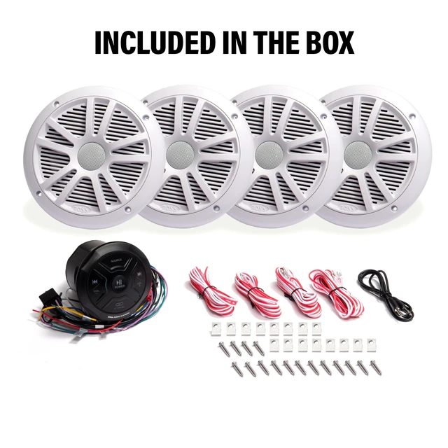 Alt view image 5 of 6 - Boss Audio MG250W.64 Kit w/MGR150B & 2 Pairs of MR6W Speakers