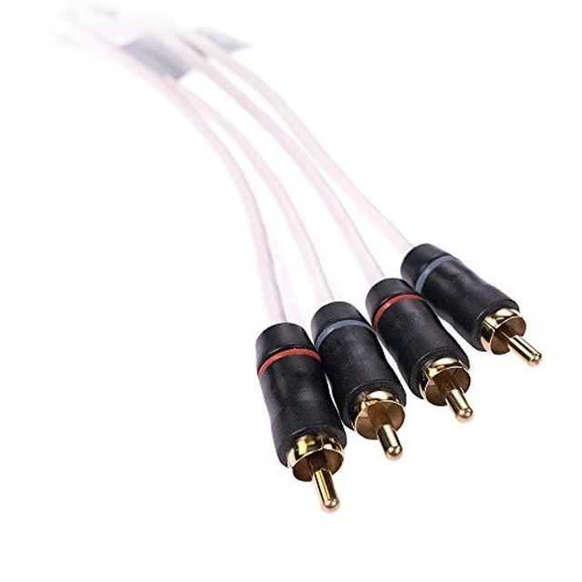 Alt view image 9 of 9 - Fusion MS-FRCA25 25 ft 4-Way Shielded RCA Cable 010-12620-00 Shielded RCA Cable