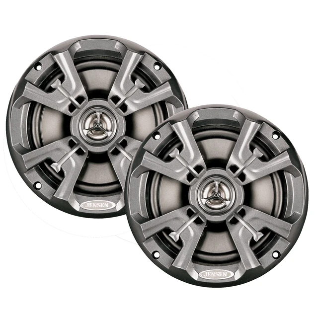 Alt view image 4 of 10 - Jensen MSX60RVR Coaxial Waterproof Speakers - 6.5", 75 Watt